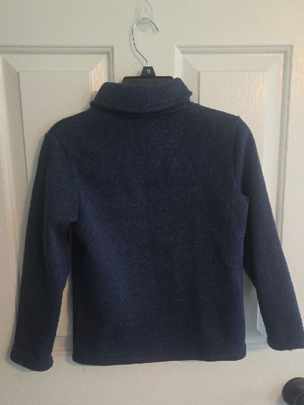Old Navy Men's Navy Shawl-Collar Pullover Sweater with Button Sz 6/7 - Picture 3 of 3